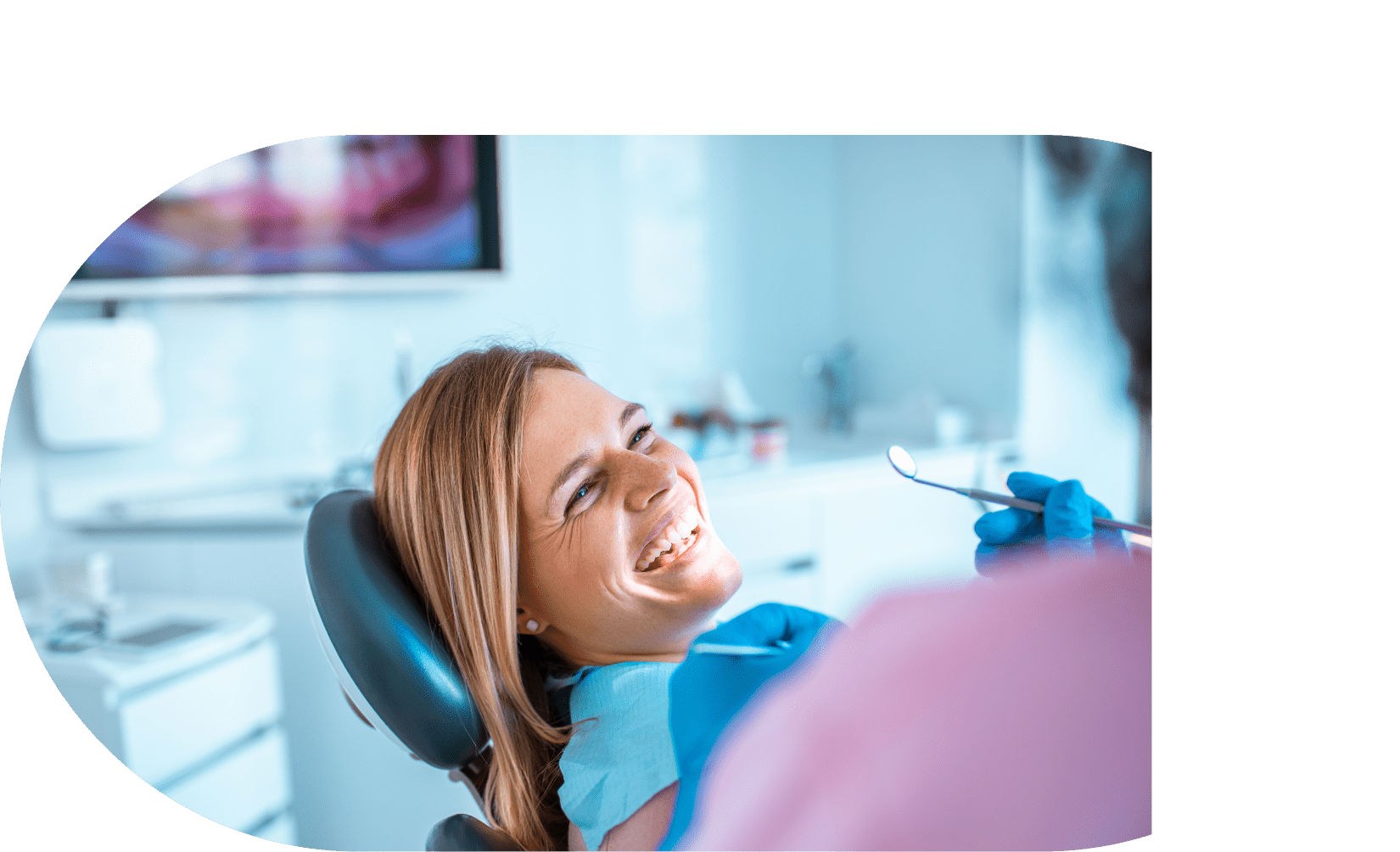 woman on a dental checkup